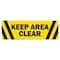 Signmission Keep Area Clear 16in Non-Slip Floor Marker, 16" x 16", FD-C-16-99923 FD-C-16-99923 - alternate 1